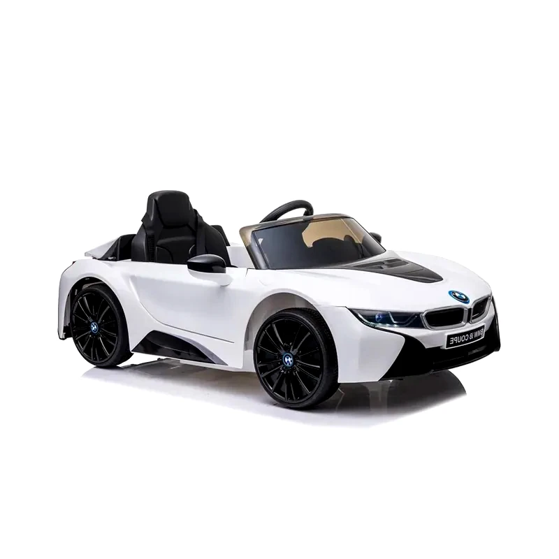 BMW Παιδικό Ηλεκτροκίνητο Αυτοκίνητο Μονοθέσιο Licensed BMW Coupe i8, 12v, Με Τηλεχειριστήριο - Λευκό