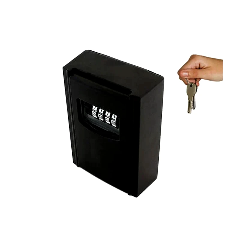 Χρηματοκιβώτιο Για Κλειδιά Από Ατσάλι Με Κωδικό Ασφαλείας, 9x6x2.8 Cm