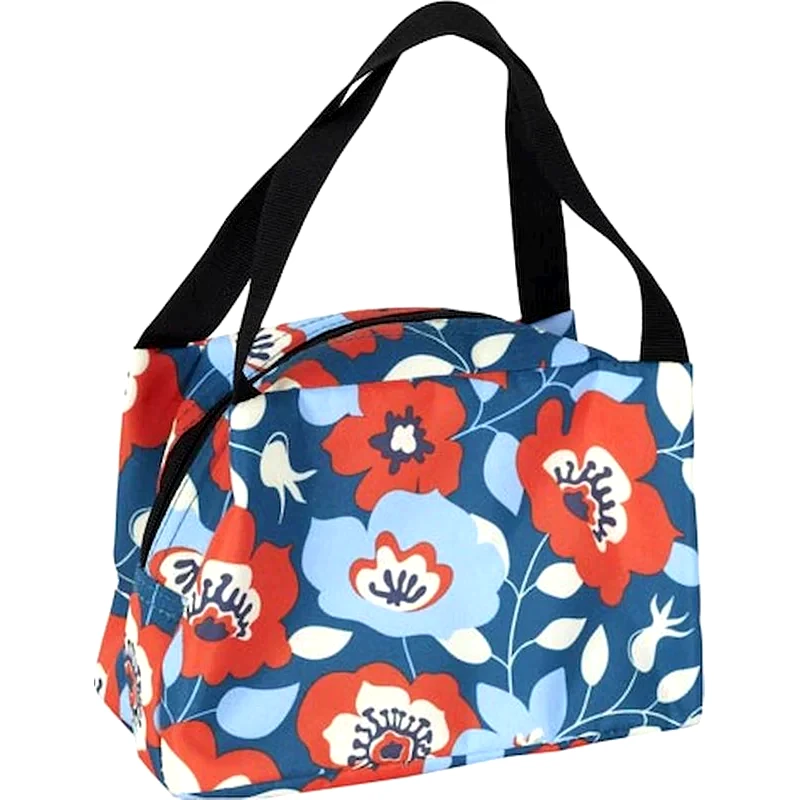ARIA TRADE Ισοθερμικό Τσαντάκι Χειρός Cook Concept Floral 17x17x24cm - Κόκκινη