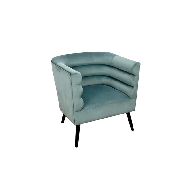 ARIA TRADE Πολυθρόνα Aria Trade από Βελούδο - Γκρι