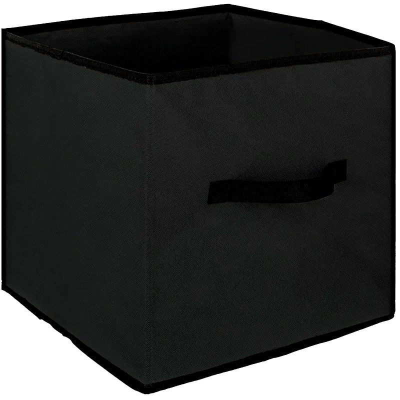 5FIVE Κουτί Αποθήκευσης Five Non Woven 130060 Υφασμάτινο 31x31x30 cm - Μαύρο