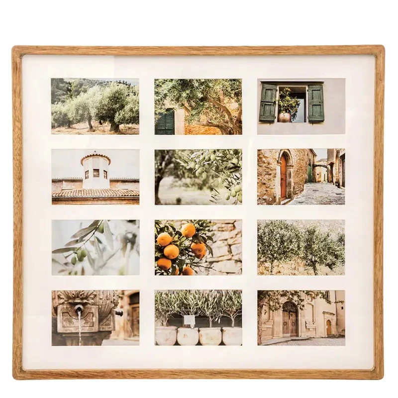 SPITISHOP Κορνίζα Τοίχου Spitishop A-s Milea Ξύλινη 59.2x1.8x53.8 cm - Φυσικό