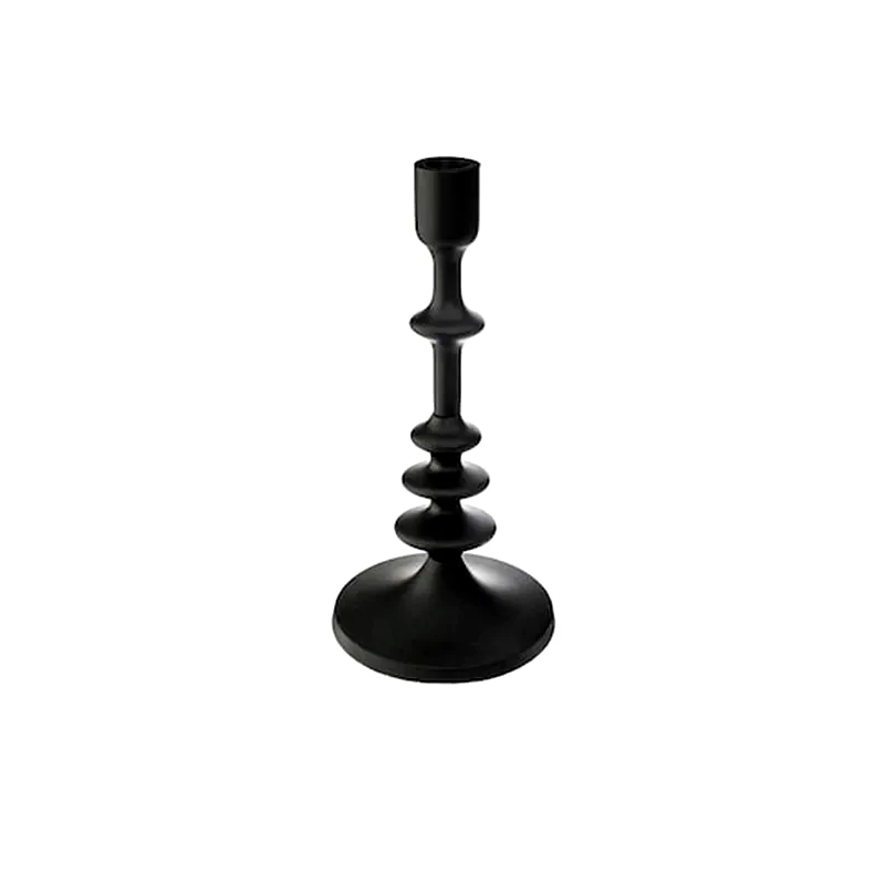 ARIA TRADE Κηροπήγιο Μεταλλικό 26cm - Μαύρο
