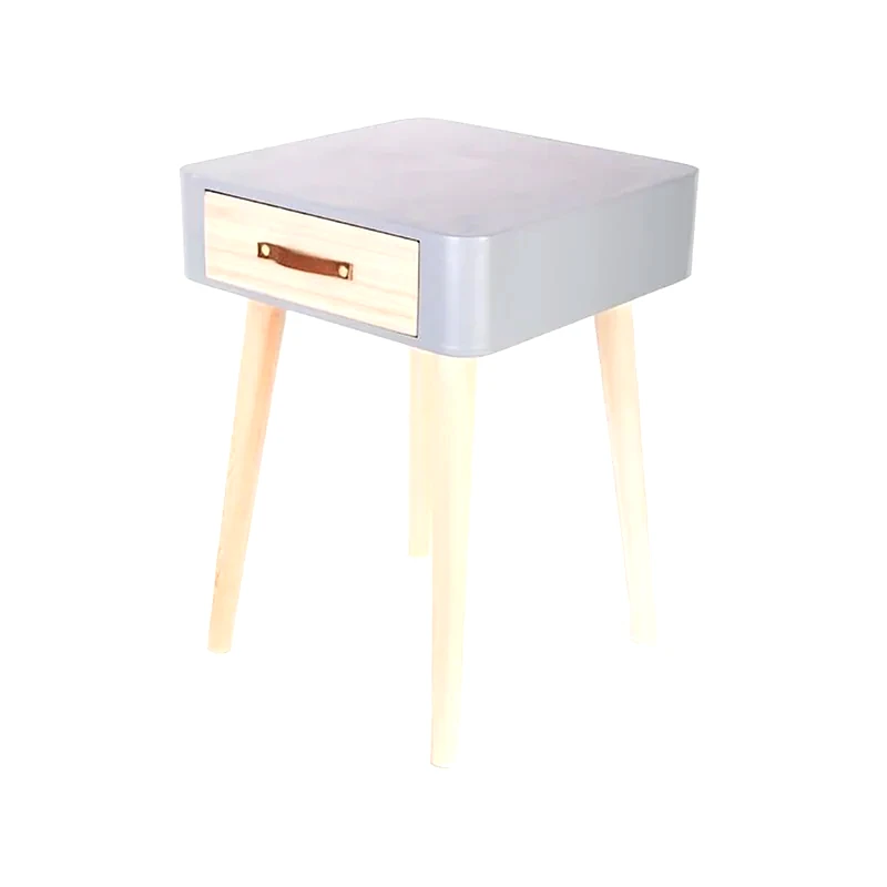 ARIA TRADE Κομοδίνο Aria Trade Από Mdf 35x35x48 cm - Γκρι