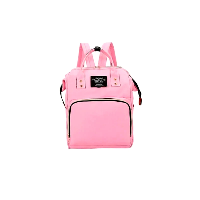 ARIA TRADE Σακίδιο Πλάτης Backpack Τσάντα Μαμάς 3 Σε 1 Με Μέγιστο Βάρος 15kg, Σε Ροζ Χρώμα, V