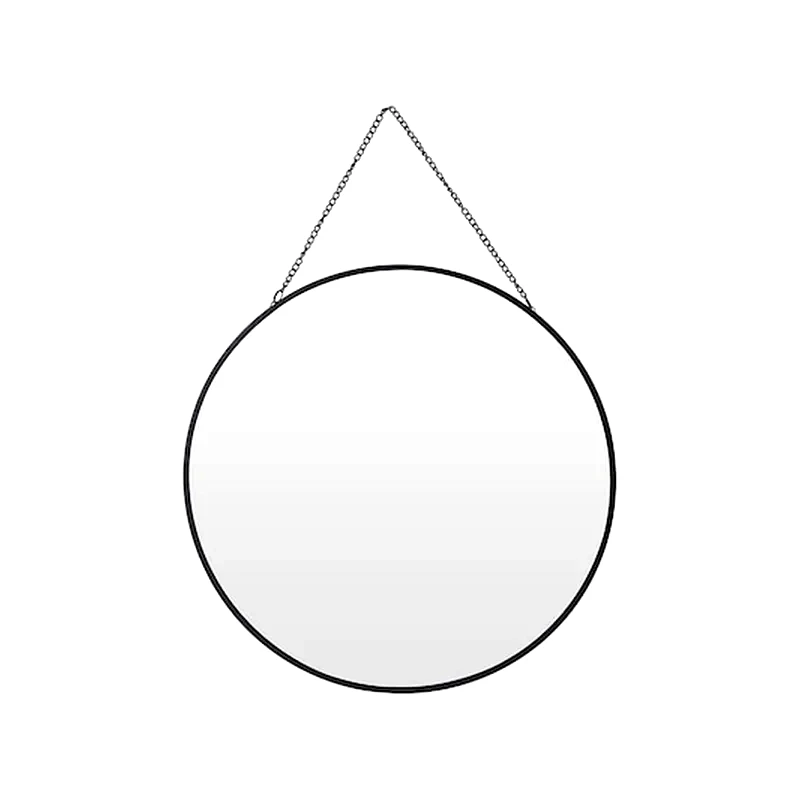 ARIA TRADE Διακοσμητικός Καθρέφτης Τοίχου Aria Trade Μεταλλικός 29 cm - Μαύρο