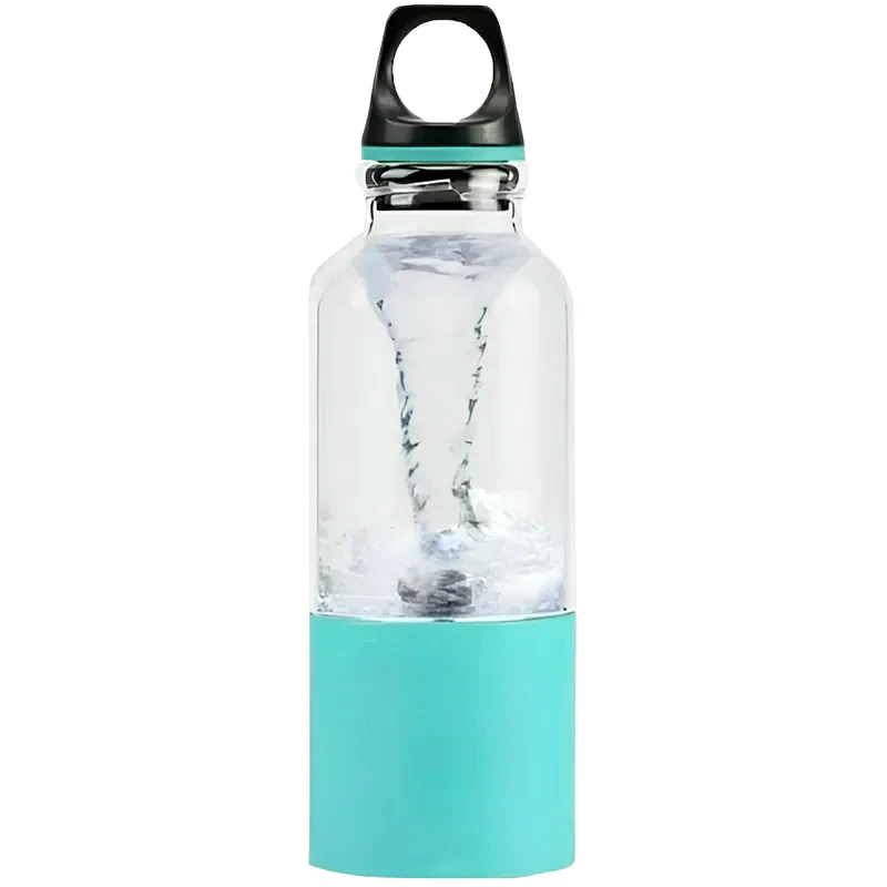 ARIA TRADE Παγούρι Blender Bottle Επαναφορτιζόμενο με LED Aria Trade 500ml Πλαστικό Μπλε