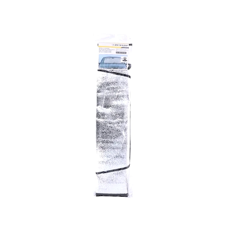 DUNLOP VEHICLE Dunlop Universal Εσωτερική Ηλιοπροστασία metallic White Κάλυμμα Παρμπρίζ Αυτοκινήτου, 130x60cm
