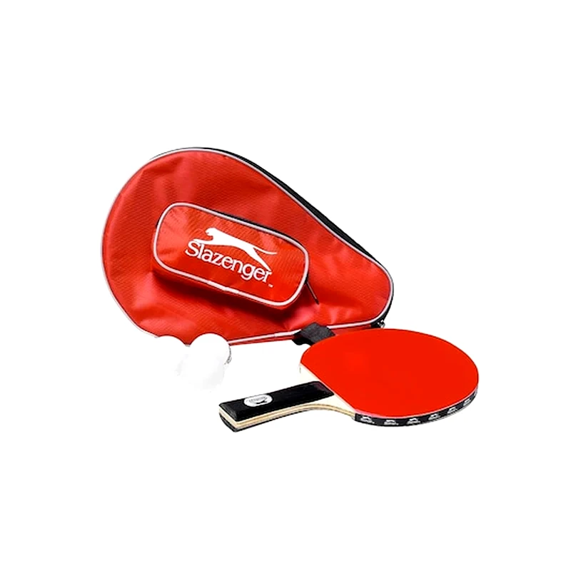 SLAZENGER Σετ Ping Pong Με 1 Ξύλινη Ρακέτα, 3 Μπάλες Και Τσάντα Μεταφοράς