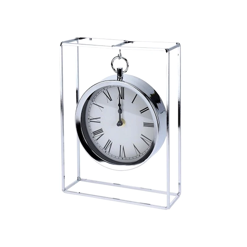 ARIA TRADE Αναλογικό Επιτραπέζιο Ρολόι Aria Trade 18x8x25 cm - Ασημί