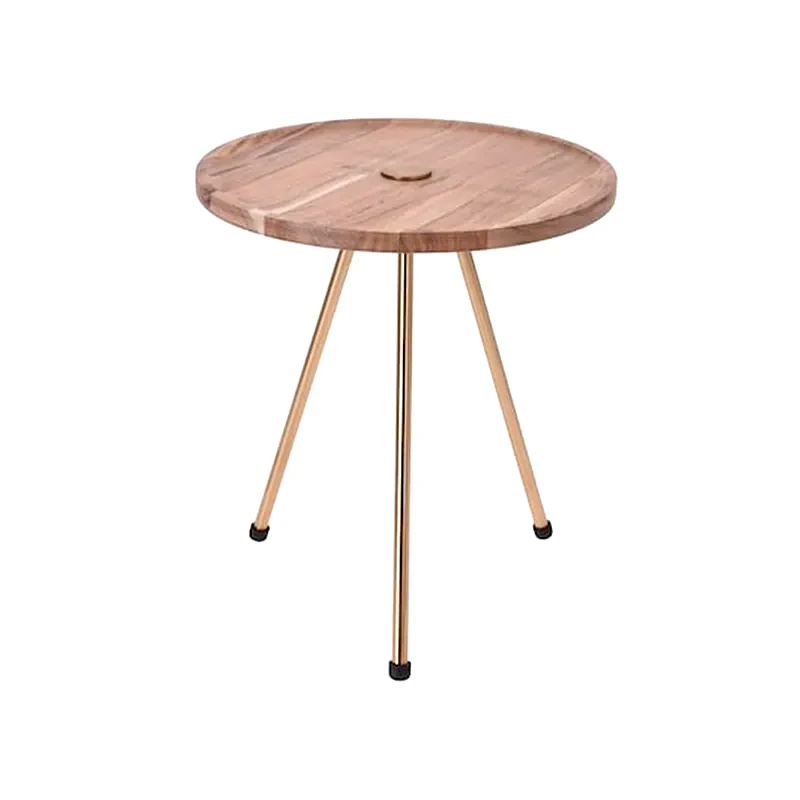 ARIA TRADE Τραπεζάκι Σαλονιού Aria Trade από Ξύλο Ακακίας 33x37cm - Καφέ