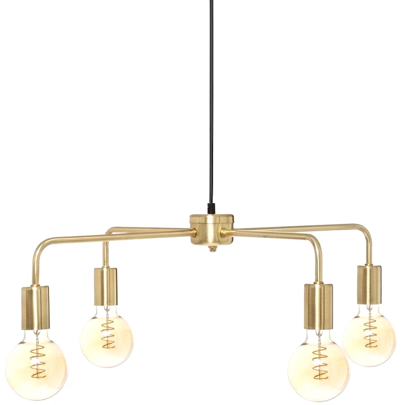 SPITISHOP Φωτιστικό Οροφής Πολύφωτο Spitishop A-s Keli Gold 173264 Μεταλλικό - Χρυσό