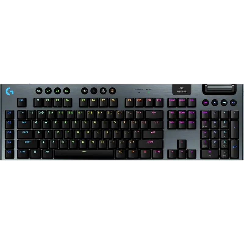 LOGITECH G Logitech G G915 X Lightspeed Gaming Ασύρματο Μηχανικό Πλητρολόγιο RGB Linear Μαύρο (US)