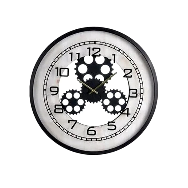 ARIA TRADE Αναλογικό Ρολόι Aria Trade Τοίχου Φ48 cm - Λευκό/Μαύρο