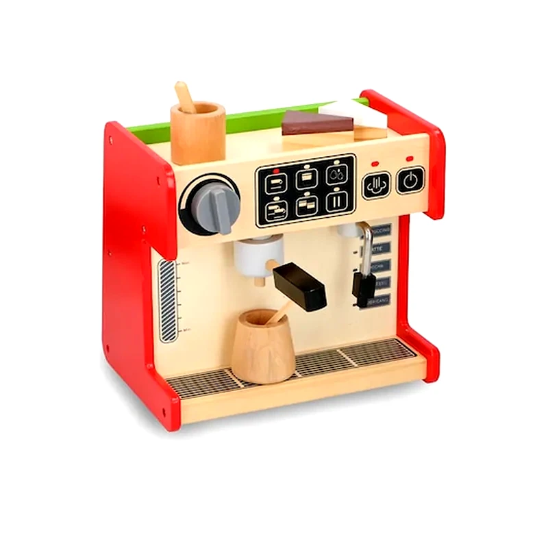 MARIONETTE WOODEN TOYS Ξύλινο Παιδικό Παιχνίδι Coffee Shop 2 Σε 1 Με Αξεσουάρ, 26x19x24 Cm