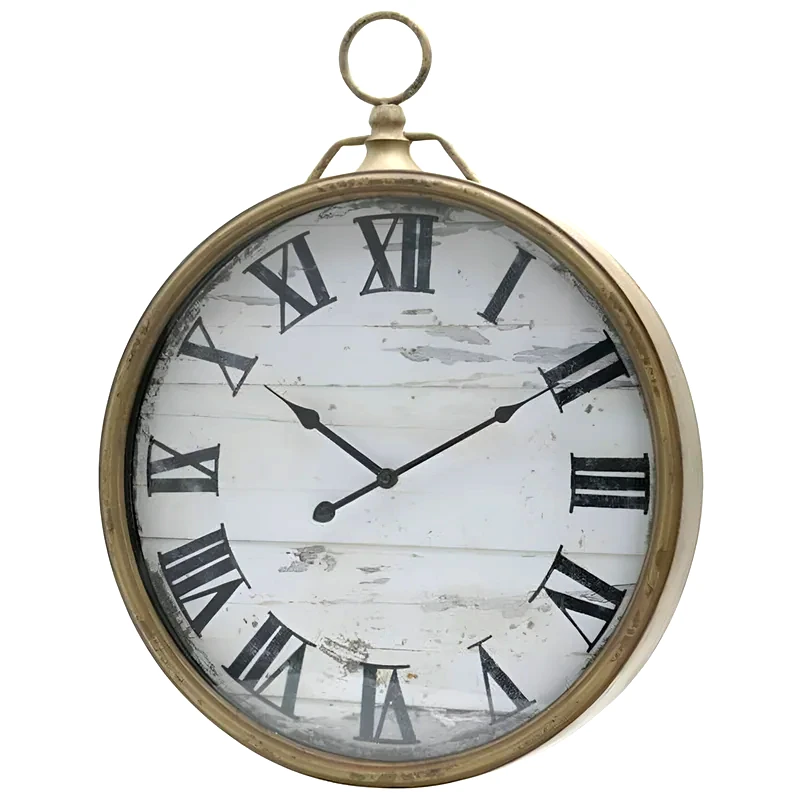 ARIA TRADE Αναλογικό Ρολόι Aria Trade Τοίχου Φ48 cm - Χρυσό