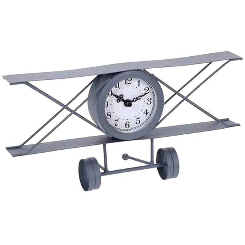 ARIA TRADE Αναλογικό Ρολόι Aria Trade Επιτραπέζιο 30x8.5x15.5 cm - Γκρι