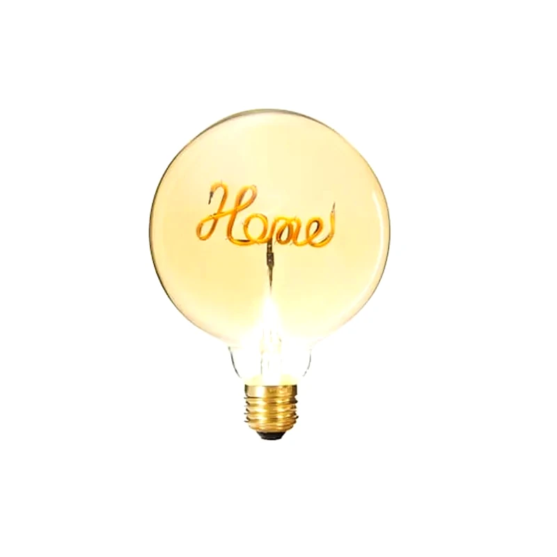 ARIA TRADE Διακοσμητική Λάμπα Led Με Εσωτερική Ένδειξη Home, 2w, E27, 100lum Θερμού Φωτισμού, A+