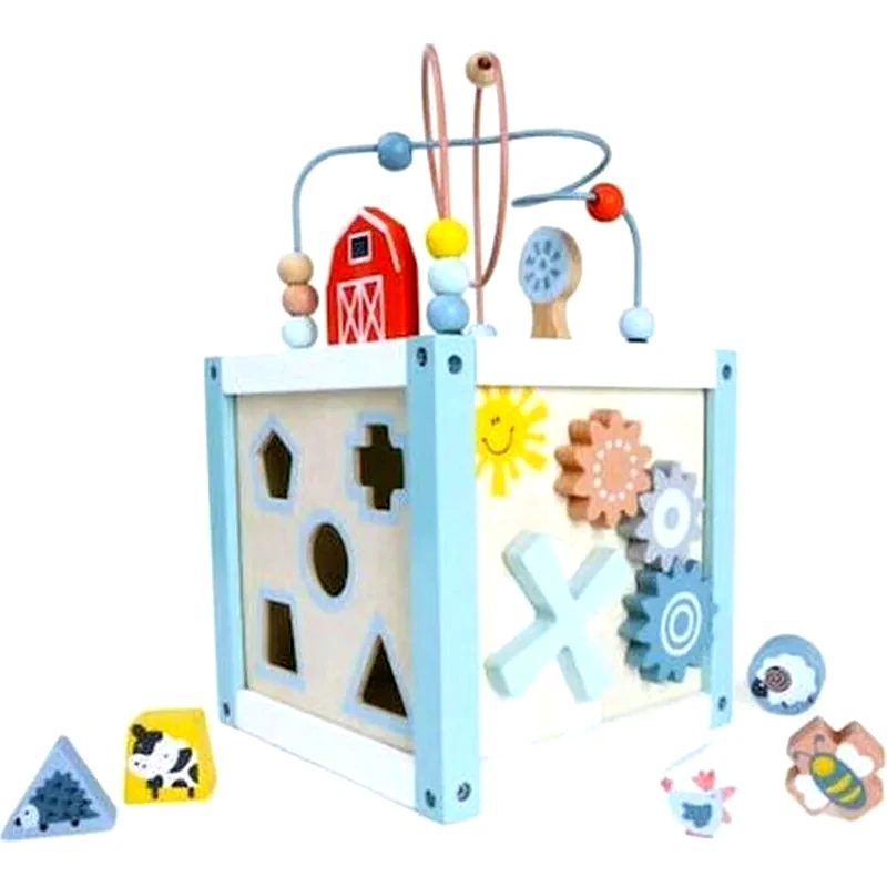 ECOTOYS Eκπαιδευτικό Παιδικό Ecotoys Κύβος Δραστηριοτήτων Με Καθρέφτη 1020 - 20x20x38 cm