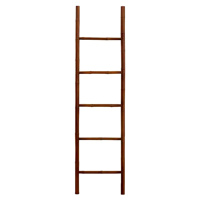 SPITISHOP Κρεμάστρα Σκάλα από Bamboo T-d 9638160 45x2.5x170 cm - Καφέ