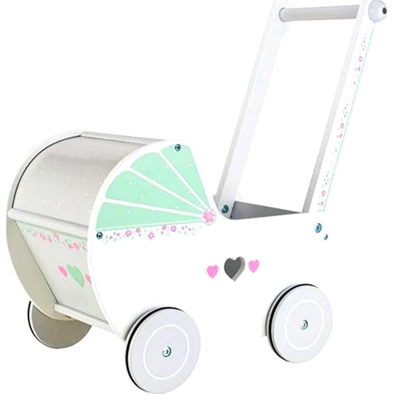 ECOTOYS Παιδικό Ξύλινo Ecotoys Tl00016 Καρότσι Για Κούκλες - 38x22x47 cm
