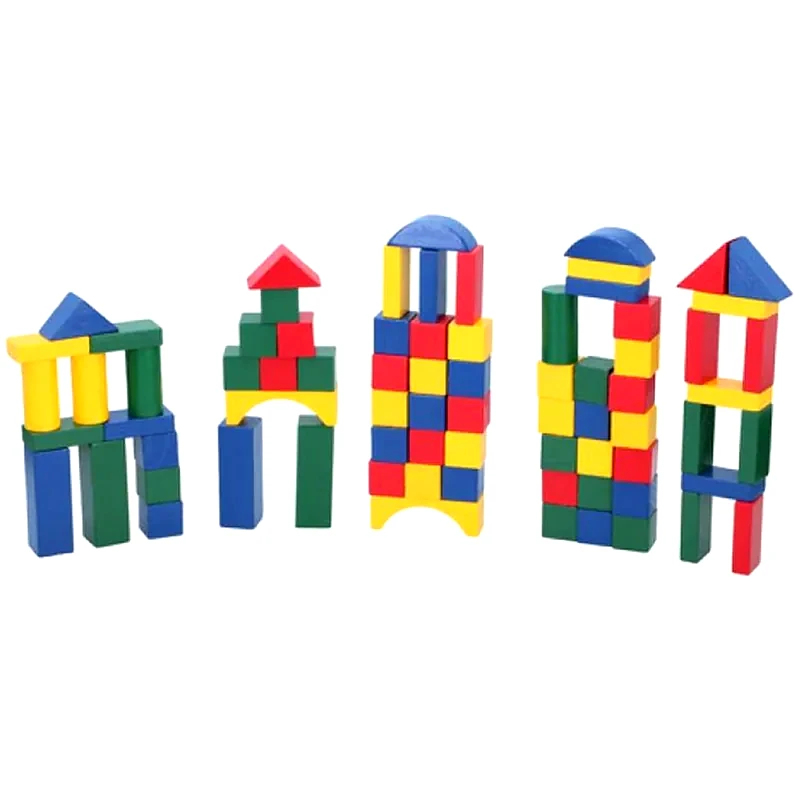 MARIONETTE WOODEN TOYS Marionette Σετ Ξύλινα Τουβλάκια 75 Κομμάτια