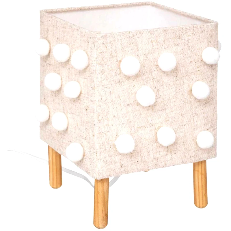 SPITISHOP Πορτατίφ Spitishop A-s Pompons 188237 - Εκρού