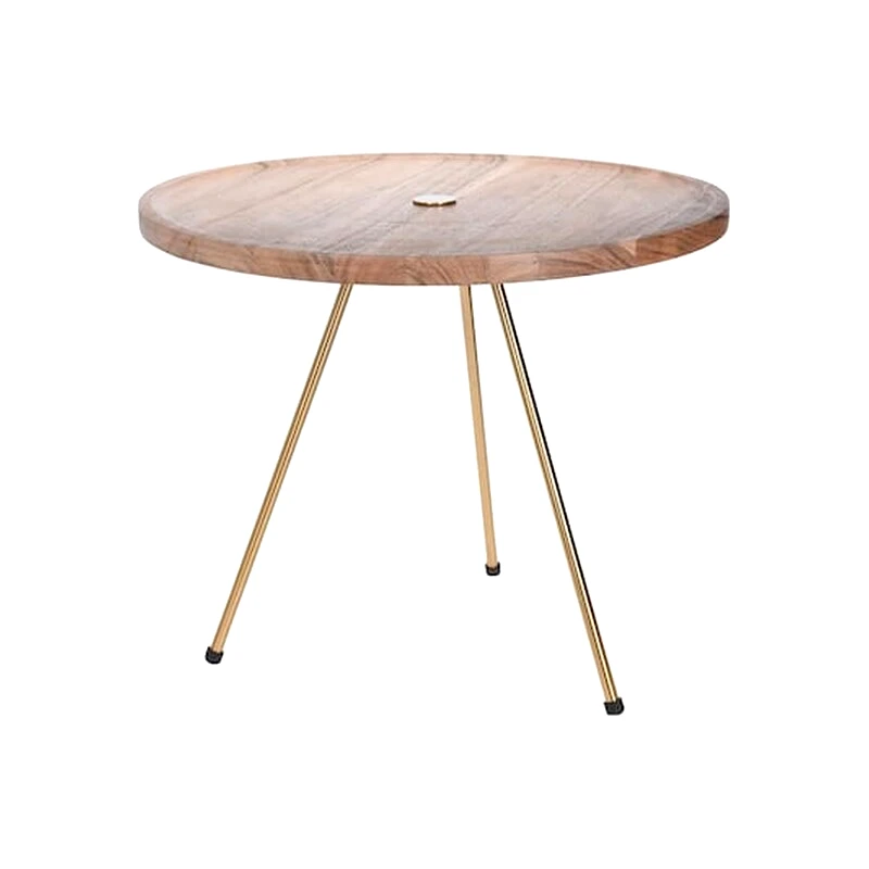 ARIA TRADE Τραπεζάκι Σαλονιού Aria Trade από Ξύλο 55x44cm - Καφέ