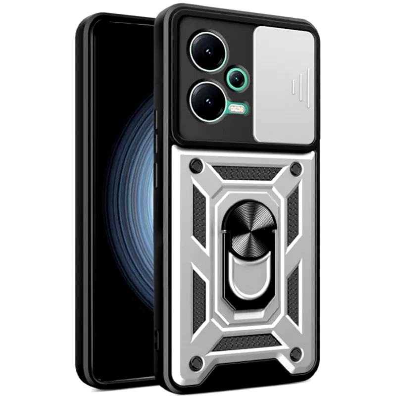 Θήκη Xiaomi Poco X5 - Bodycell Armor Slide - Silver φωτογραφία