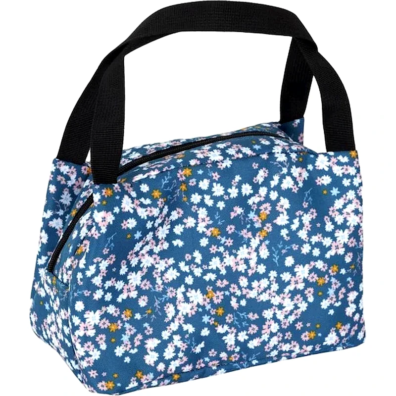 ARIA TRADE Ισοθερμικό Τσαντάκι Χειρός Cook Concept Floral 17x17x24cm - Μπλε