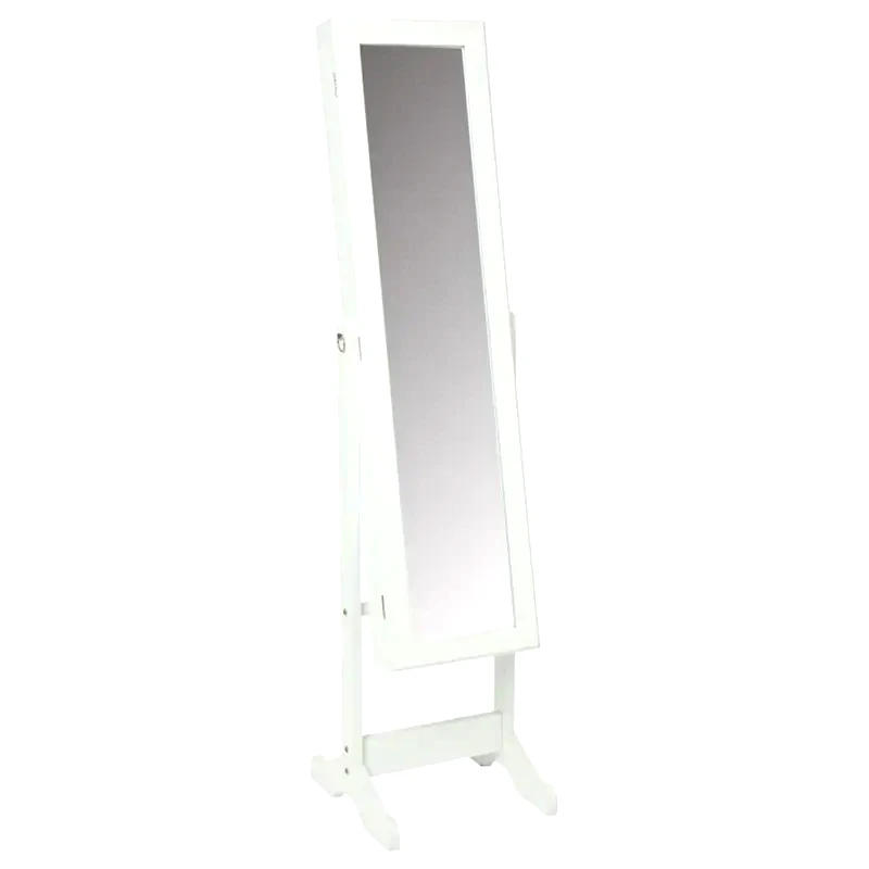 ARIA TRADE Καθρέφτης/ Μπιζουτιέρα Δαπέδου Aria Trade 37.5x34x145 cm - Λευκό