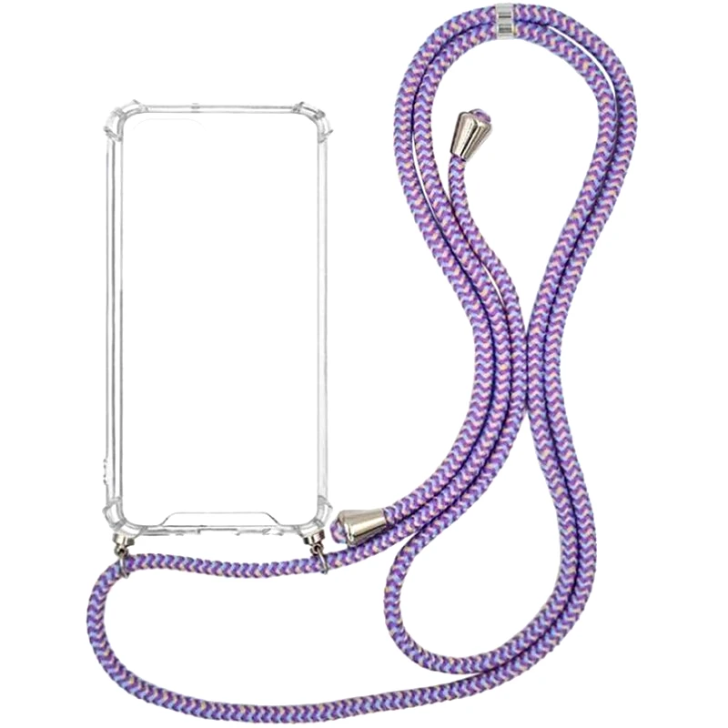 Θήκη Xiaomi Poco F3/Mi 11i - Sonique Armor Clear Με Κορδόνι - Λιλά φωτογραφία