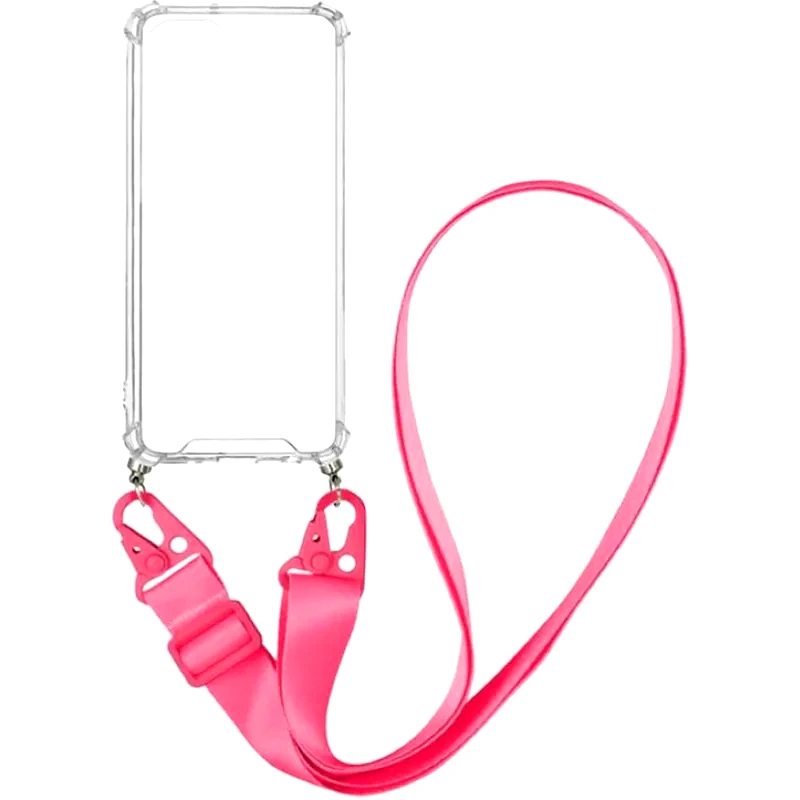 Θήκη Xiaomi Poco F3/Mi 11i - Sonique Armor Clear Με Strap - Ροζ φωτογραφία