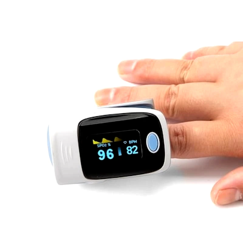 OEM Παλμικό Οξύμετρο Δακτύλου Ακριβείας Με Καρδιογράφημα Και Μεγάλη Οθόνη