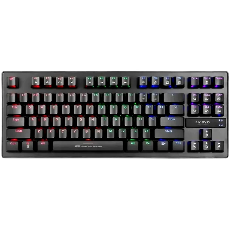 MARVO Marvo KG901 Gaming Μηχανικό Ενσύρματο Πληκτρολόγιο Tenkeyless με Custom Blue διακόπτες και RGB φωτισμό (US)