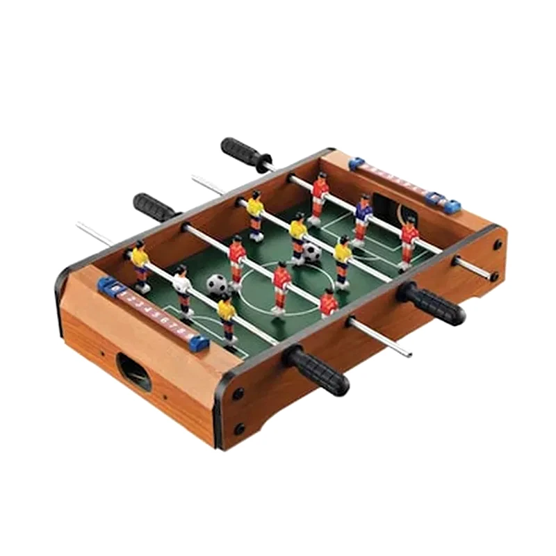 OEM Σετ Ξύλινο Επιτραπέζιο Ποδοσφαιράκι Για Παιδιά Oem - Καφέ