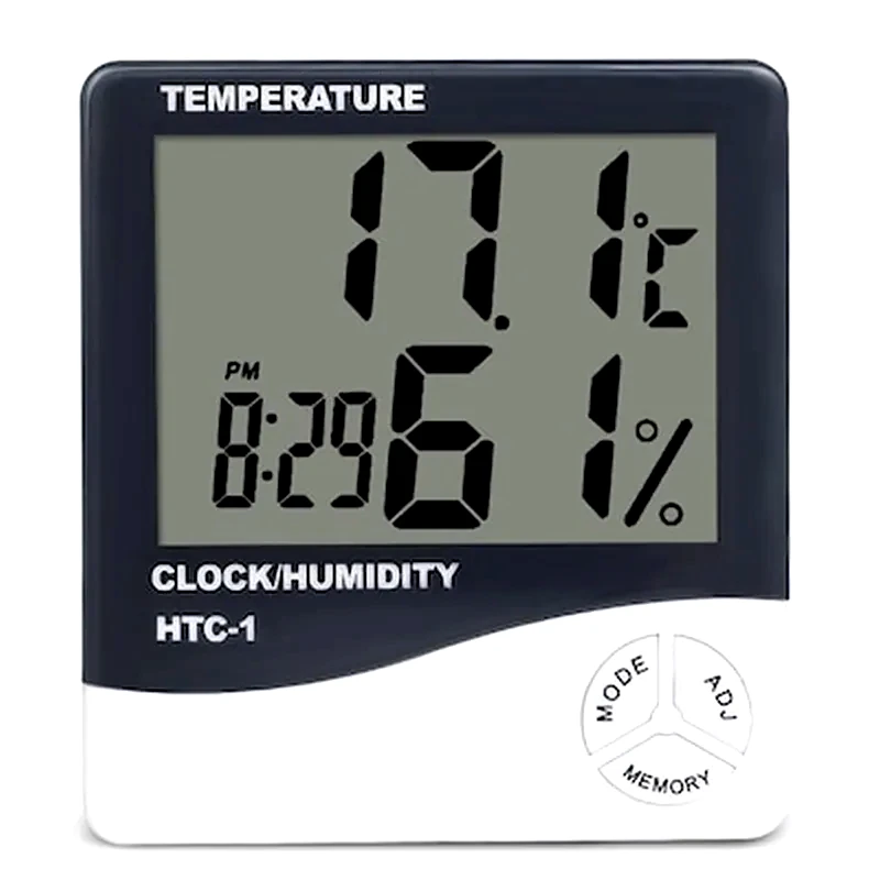 OEM Htc-1 Lcd Digital Thermometer Hygrometer Indoor Electronic Humidity Monitor