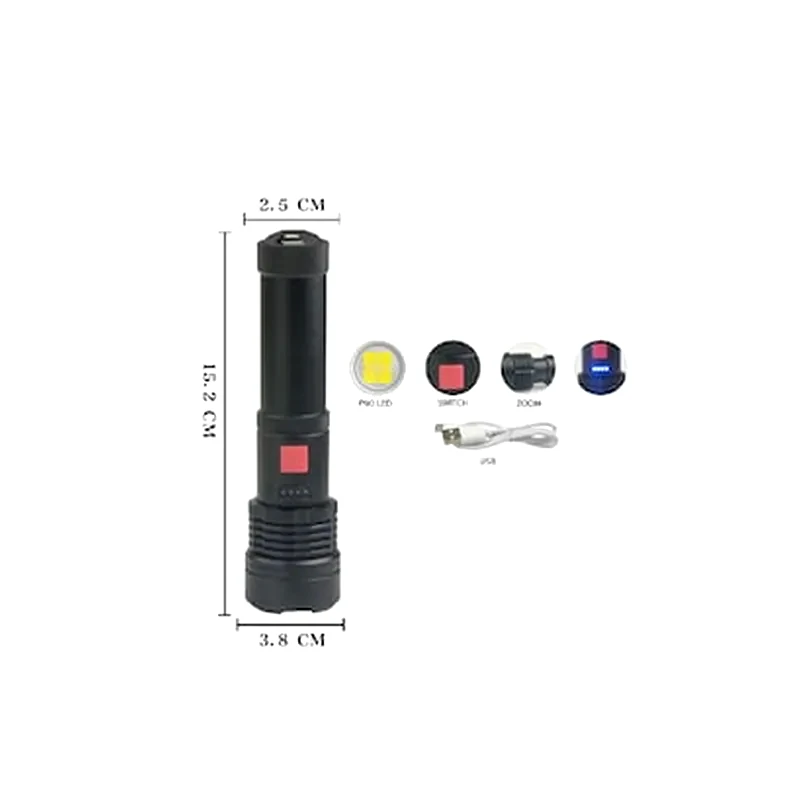 ΟΕΜ Επαναφορτιζόμενος Φακός - P90 - Bailong - 572902
