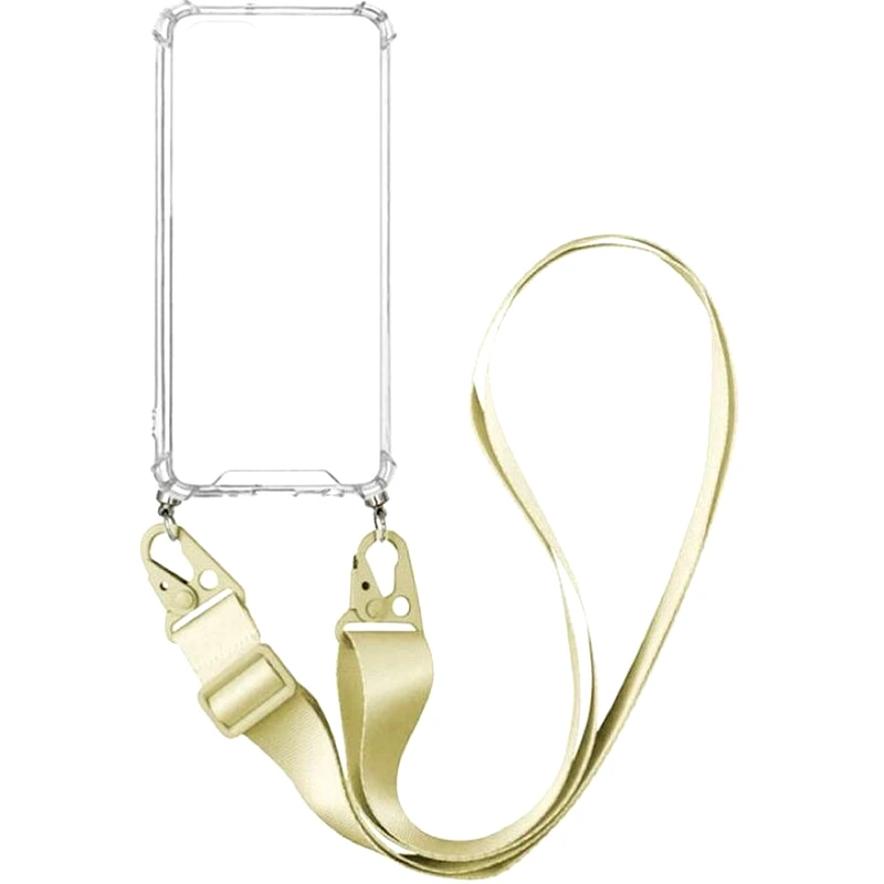 Θήκη Xiaomi Poco F3/Mi 11i - Sonique Armor Clear Με Strap - Μπεζ φωτογραφία