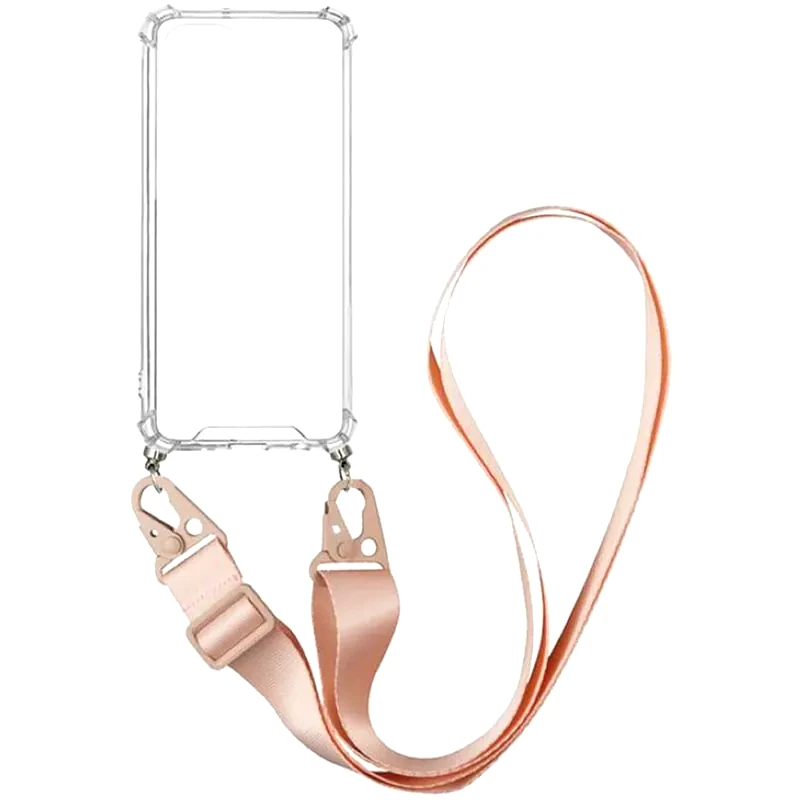 Θήκη Xiaomi Poco F3/Mi 11i - Sonique Armor Clear Με Strap - Ροζ φωτογραφία