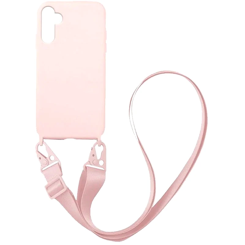 Θήκη Samsung Galaxy A13 5G - Sonique Carryhang Liquid Silicone Strap - Ροζ φωτογραφία