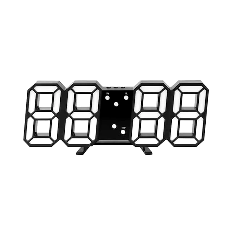 ARIA TRADE Ψηφιακό Ρολόι Aria Trade Επιτραπέζιο με Led 23.3x2x9 cm - Μαύρο