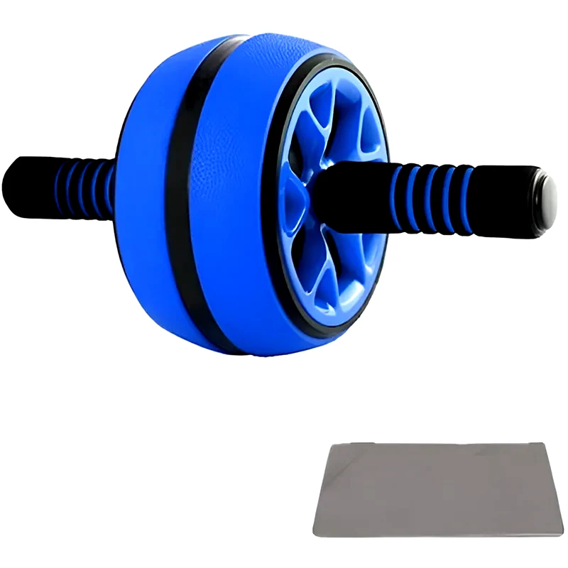 OEM Ρόδα Κοιλιακών Abdominal Muscle Fitness Wheel με Στρώμα Γυμναστικής - Μαύρο/ Μπλε