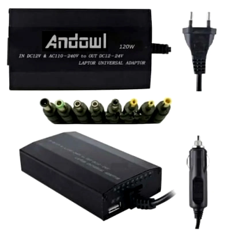 ANDOWL Φορτιστής Laptop Universal - Andowl Q-A23 120W - Black