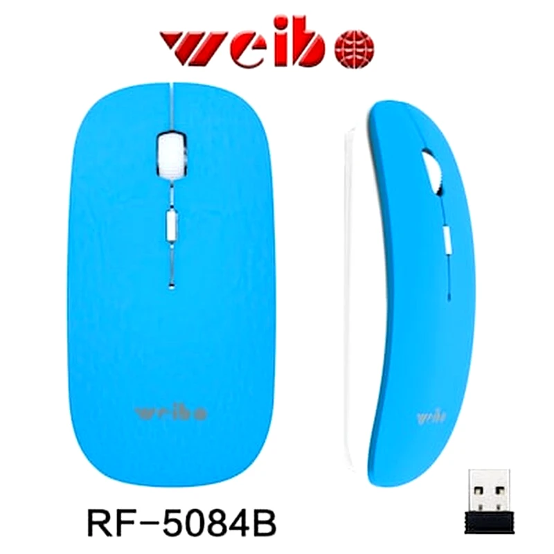 OEM Weibo RF-5084B Ασύρματο Ποντίκι Μπλε