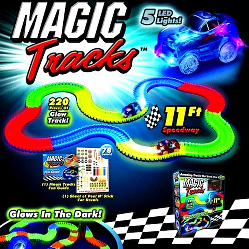 OEM Αυτοκινητόδρομος Με Led Αυτοκινητάκι – Magic Tracks 11ft 220pcs