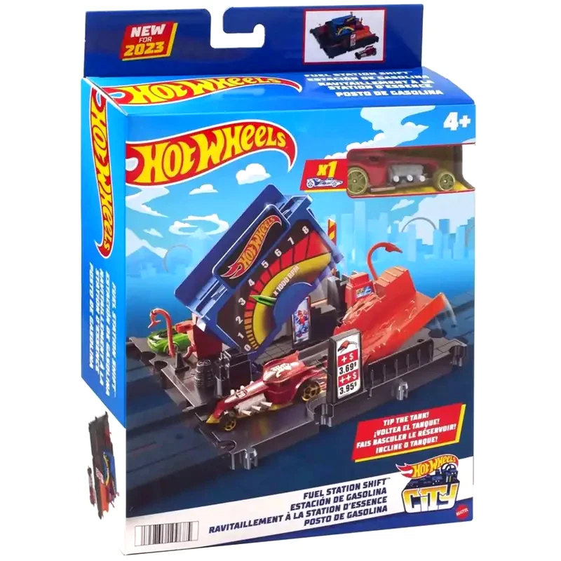 MATTEL Hot Wheels City Μίνι Πίστες - Fuel Station Shift