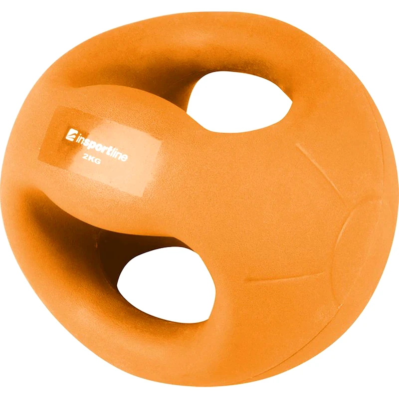INSPORTLINE Μπάλα Medicine με Λαβές InSPORTline INS-13486 2 kg από Καουτσούκ - Πορτοκαλί