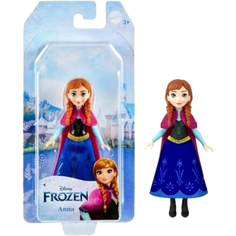 MATTEL Μίνι Κούκλα Frozen Anna με μπλε (HLW97)
