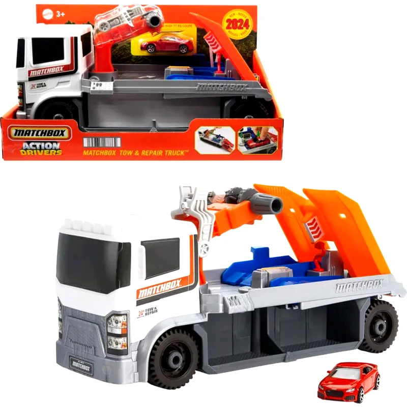 MATTEL Mattel Matchbox Action Drivers Όχημα Οδικής Βοήθειας και Αυτοκινητάκι 1:64 (HRY43)
